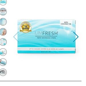 NIB LIVFRESH coconut oil teeth whitening strips